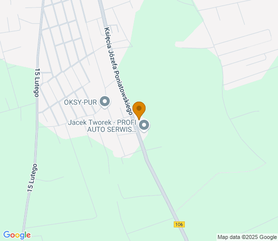 Mapa dojazdu do warsztatu samochodowego w miejscowości Nowogard